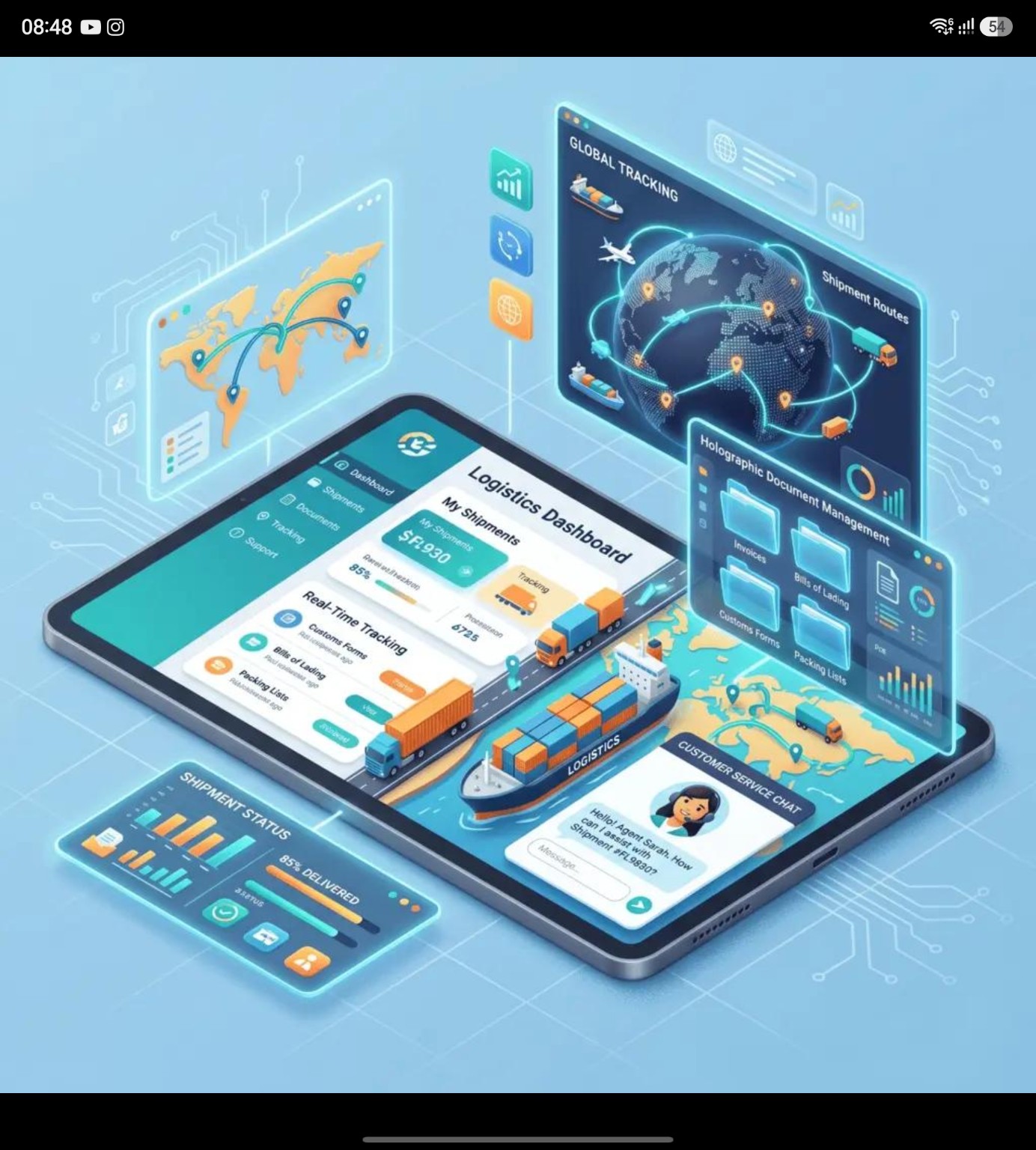 Unlimited Shipment Booking · high-resolution illustrative feature image